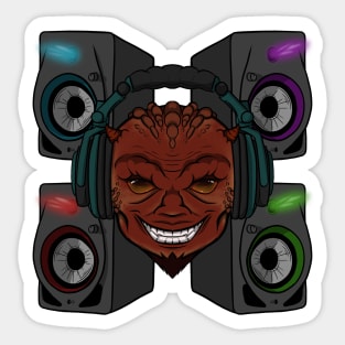 Devil's Deejay (no caption) Sticker